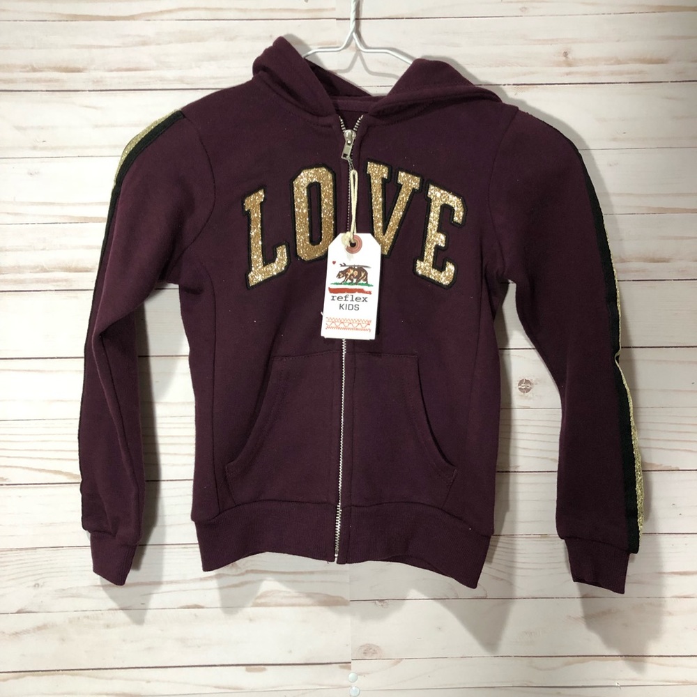 Brand new Reflex Kids California Full Zip Sweater